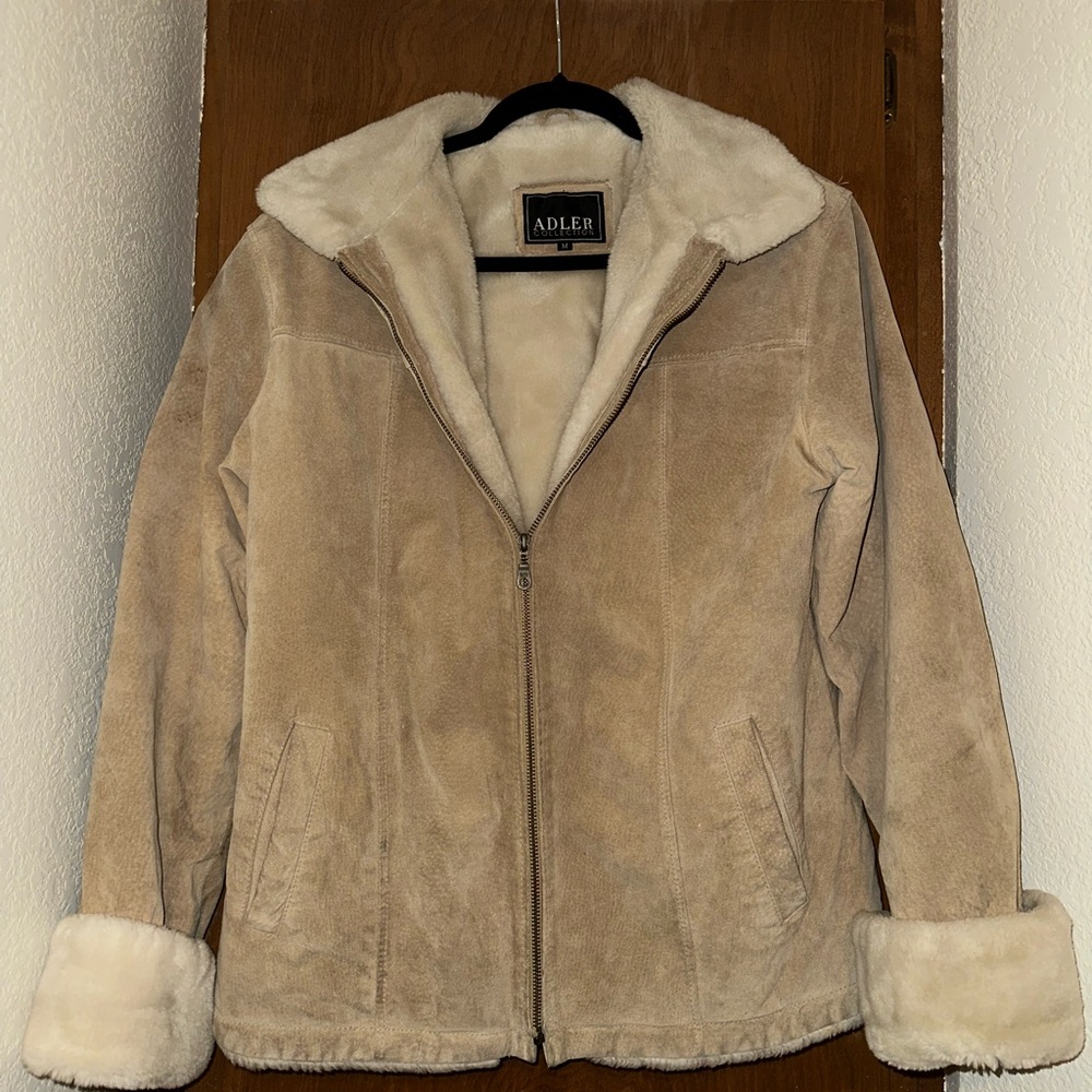 Adler Women's Cozy Tan Teddy Jacket